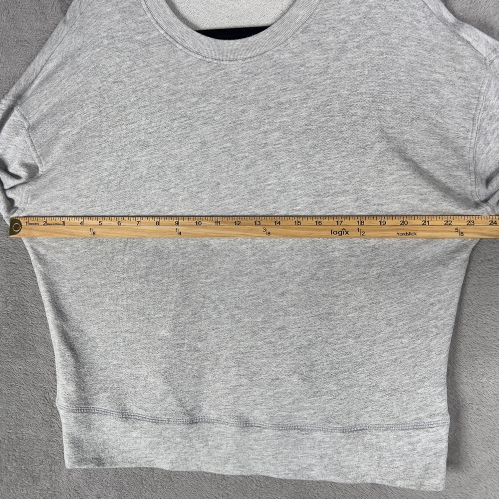 Perfectwhitetee Tyler French Terry Sweatshirt Women's Small Heather Gray Relaxed - Picture 9 of 12